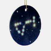 Scorpio Constellation | Aangepaste naam Keramisch Ornament (Rechts)