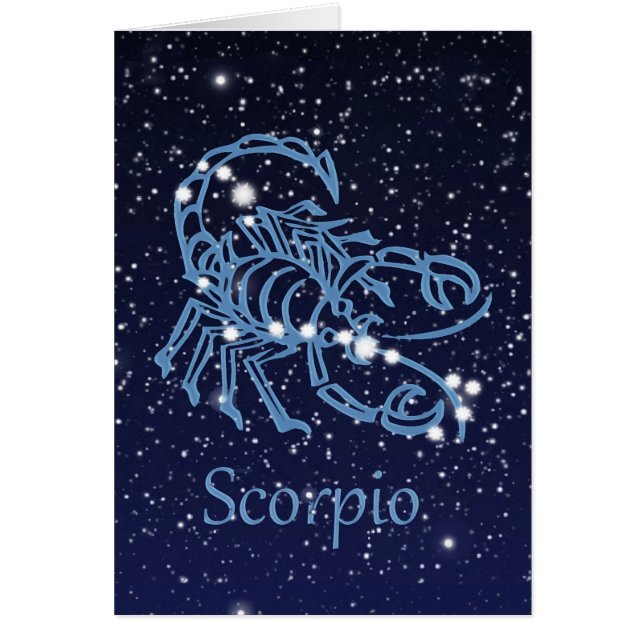 Scorpio Constellation and Zodiac Sign met sterren (Voorkant)