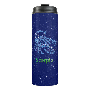 Scorpio Constellation and Zodiac Sign met sterren Thermosbeker