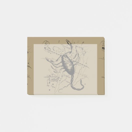 Scorpio Constellation Hevelius 1690 Classic Post-it® Notes (Voorkant)