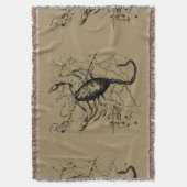 Scorpio Constellation Hevelius 1690 Decor Deken (Voorkant Verticaal)