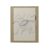 Scorpio Constellation Hevelius 1690 Engraving Notitieblok (Gedraaid)