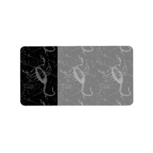 Scorpio Constellation Hevelius 1690 on Black Etiket