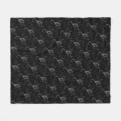 Scorpio Constellation Hevelius 1690 on Black Fleece Deken (Voorkant (Horizontaal))