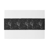 Scorpio Constellation Hevelius 1690 on Black Uitnodigingen Wikkel (Achterkant Voorbeeld)