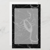 Scorpio Constellation Hevelius 1690  zwart Briefpapier (Voorkant / Achterkant)