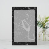 Scorpio Constellation Hevelius 1690  zwart Briefpapier (Staand voorkant)