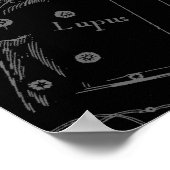 Scorpio Constellation Hevelius 1690  zwart Poster (Hoek)