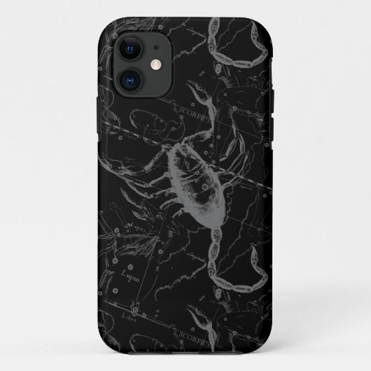 Scorpio Constellation Hevelius circa 1690 op Black Case-Mate iPhone Case (Achterkant)
