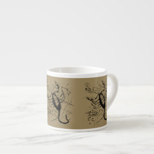 Scorpio Constellation Hevelius circa 1690 Vintage Espresso Kop