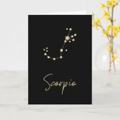 Scorpio Constellation Zodiac Kaart (Gele Bloem)