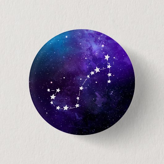 Scorpio Constellation Zodiac Ronde Button 3,2 Cm (Voorkant)