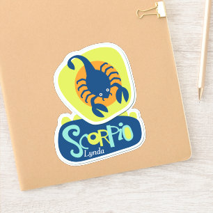 Scorpio de Scorpion Zodiac Contour Sticker