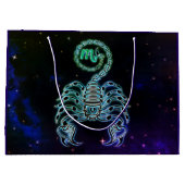 scorpio de scorpion zodiac gift bag groot cadeauzakje (Achterkant)