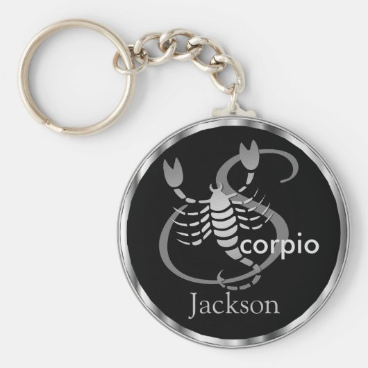Scorpio ♏ de Scorpion - Zodiac Sign Sleutelhanger (Voorkant)