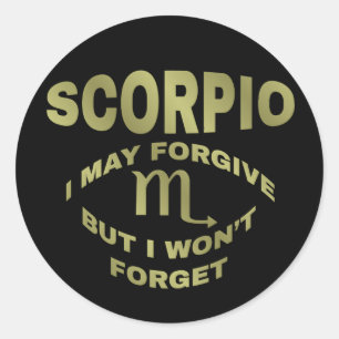 Scorpio Forgive zal Stickers niet vergeten