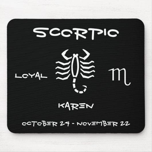 Scorpio Gepersonaliseerd Muismat (Voorkant)