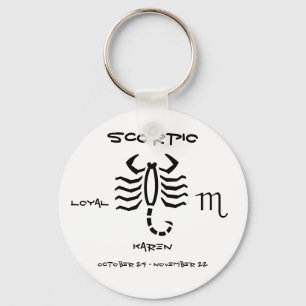 Scorpio Gepersonaliseerd Sleutelhanger