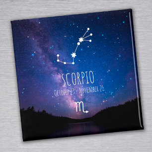 Scorpio Gepersonaliseerde Zodiac Constellation M Magneet