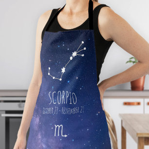 Scorpio Gepersonaliseerde zodische sterrenapron Schort