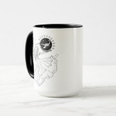 Scorpio Girl 15oz Black Rim Mug (Devant gauche)