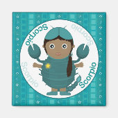 Scorpio Girl Caractère Magnet (Devant)