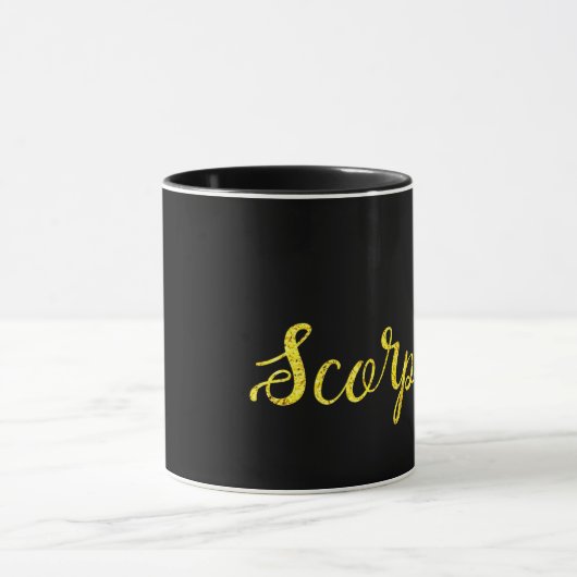 Scorpio Gold Lettering Mok (Midden)