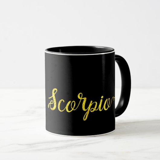 Scorpio Gold Letting Mug (Devant droit)