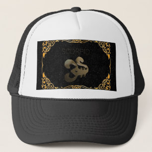 Scorpio golden sign trucker pet