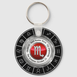 Scorpio - Het Scorpion Zodiac-teken Sleutelhanger