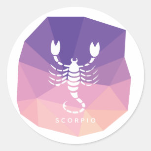 Scorpio horoscope signe autocollant moderne.