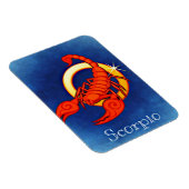 Scorpio in blauw magneet (Rechterzijde)
