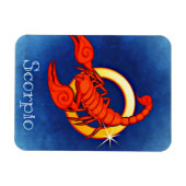 Scorpio in blauw magneet (Horizontaal)