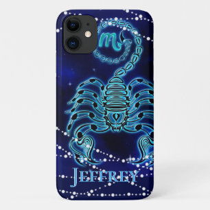 Scorpio in donkerblauw II iPhone 11 Hoesje