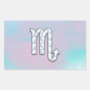 Scorpio-inloggen Moeder van Parelstijl Rechthoekige Sticker