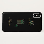 Scorpio iPhone X Scorpio Scorpio Scorpio X Coque (Dos (Horizontal))