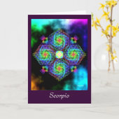 Scorpio Kaart (Gele Bloem)