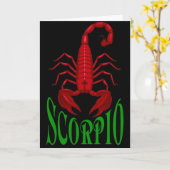 Scorpio-kaart Kaart (Gele Bloem)