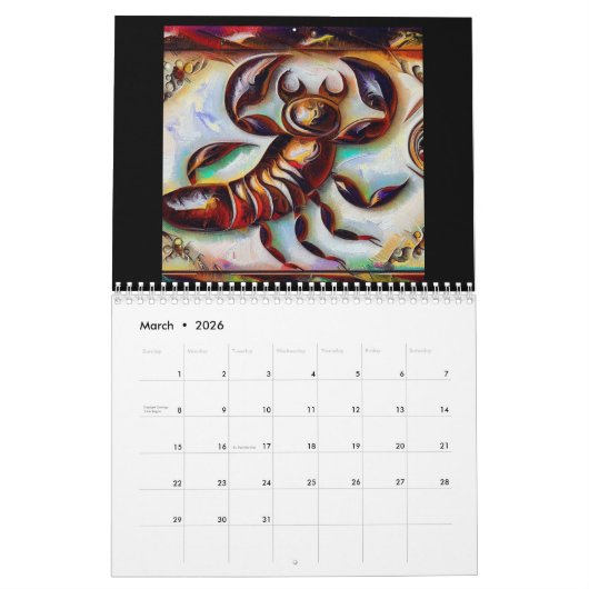 Scorpio Kalender (Mar 2026)
