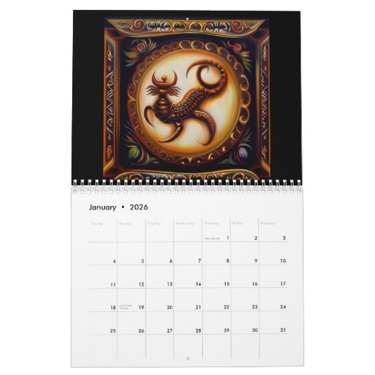 Scorpio Kalender (Jan 2026)