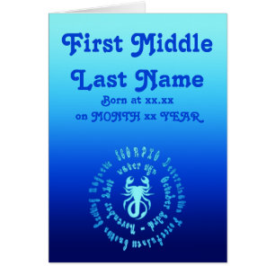 Scorpio-kenmerken personaliseren nieuw geboren Bab