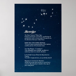 Scorpio Kenmerken Poster