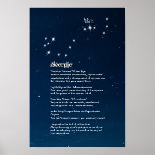 Scorpio Kenmerken Poster