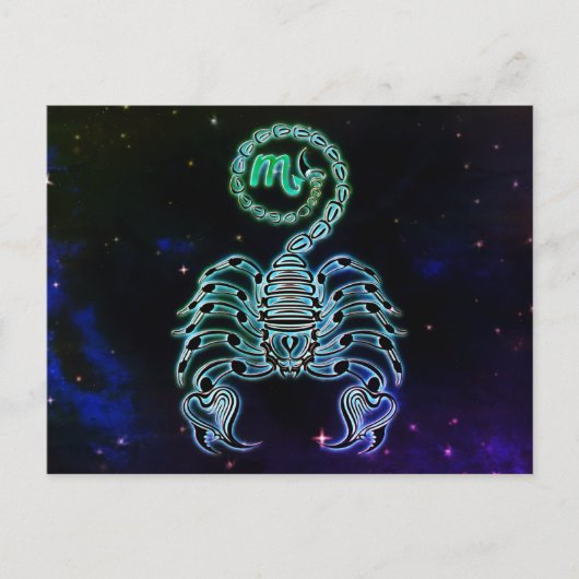 scorpio la carte postale zodiac scorpion (Devant)