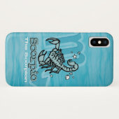 Scorpio Le Scorpion panneau d'eau coque iphone (Dos (Horizontal))