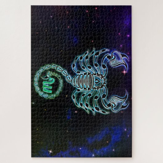 scorpio le scorpion zodiac puzzle (Vertical)