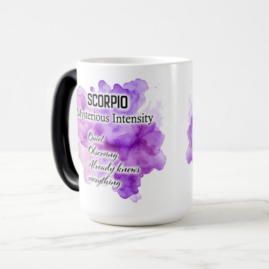 Scorpio Magische Mok (Voorkant links)