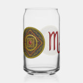 Scorpio Mandala Blikvorm Glas (Achterkant)