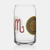 Scorpio Mandala Blikvorm Glas (Links)