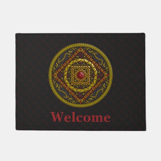 Scorpio Mandala Doormat Deurmat (Voorkant)